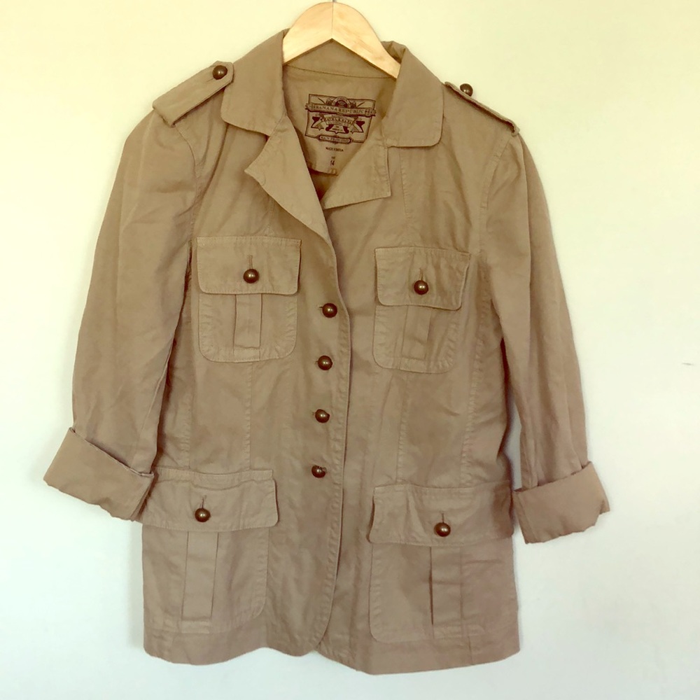 Banana Republic khaki utility jacket
